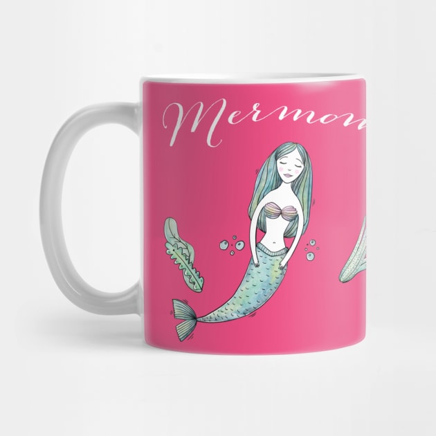 Mermom Mermaid Mom by BANWA